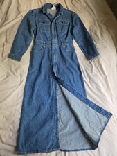 Universal Thread Long Sleeve Denim Shirt Maxi Dress medium blue NWT