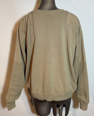 Vintage Mens Weather Boss RainSwetter Knit Golf Sweater L Large Gore Wind Stop