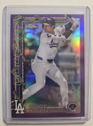 2025 Topps Chrome - Shohei Ohtani # HC200 Purple Refractor 35 /299 DODGERS