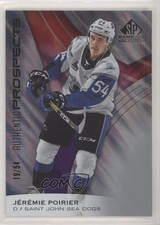 2019-20 Upper Deck SP Game Used CHL Edition 19/54 Jeremie Poirier #57 02ka