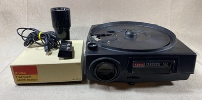 KODAK CAROUSEL SLIDE PROJECTOR 750 Bundle! Slide Stacker, Box, Remote, Working