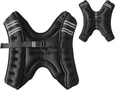 Weighted Vest for Men Women 12/16/20/25/30Lb Weight Vest with Reflective Stripe