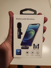 NEW Lavalier Microphone Wireless Audio Video Recording Mini Mic Android/iPhone