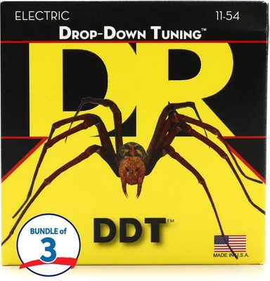 DR Strings DDT-11 Drop-Down Tuning Nickel Plated Steel Electric Guitar Strings -