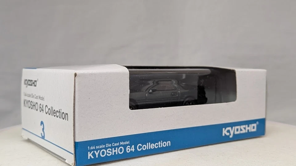 Черная литая модель автомобиля Toyota Supra A70 1:64 Kyosho ограниченная коллекция Япония - Изображение 2 из 4