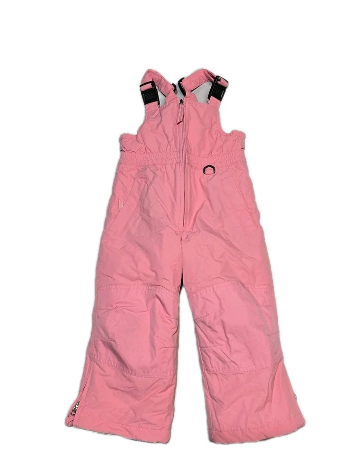 Lands End Girls  Nylon Jacket  Ski Pants  Set Pink Size 4 - Image 2 of 4