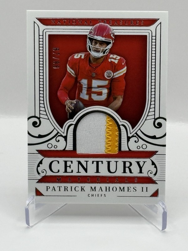 2025 National Treasures Patrick Mahomes Century Materials /99