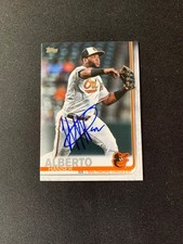 Hanser Alberto Signed 2019 Topps Update Rookie Card Baltimore Orioles Auto COA