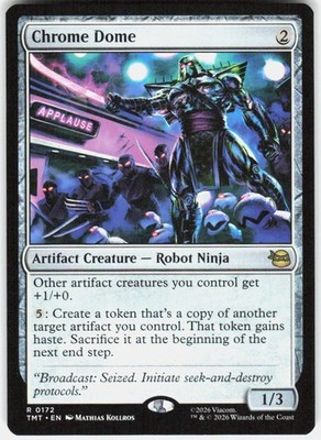 Chrome Dome 172 Teenage Mutant Ninja Turtles Magic the Gathering