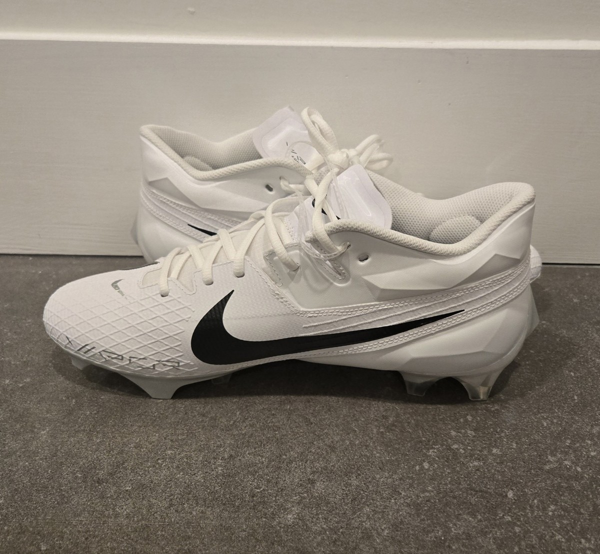 Nike Vapor Edge Speed 360 2 D Football Cleats White FJ7093-100 Men 13.5 Wide New Nike Football Cleats Men Size 13 Wide White Vapor Edge Speed  main image 4