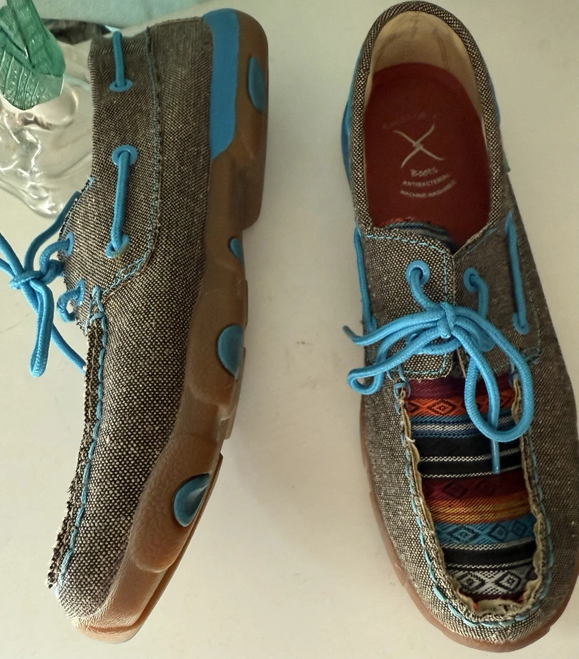 Mocasines de conducción Twisted X Eco TWX - Puntera antideslizante para mujer talla 8 M azteca Foto 3 de 4