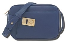 Salvatore Ferragamo Gancini Camera Bag Leather 6612 Shoulder Authentic Women