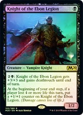 Light Play x 1 Knight of the Ebon Legion - Foil - Promo Pack Core Set 2020 Varia