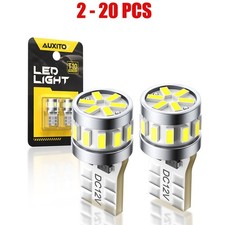 T10 194 168 3014 Led White Lamp Bulb Inner License Plate Map Light 6500k 2-20pcs