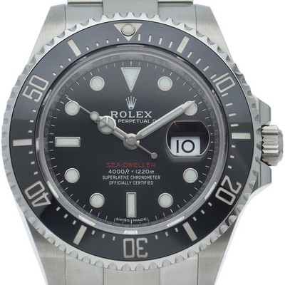 ROLEX Sea-Dweller Uhr Red Seed No Crown 126600 Edelstahl Herrenuhr T...