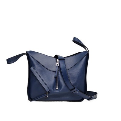 LOEWE Hammock  Small Size Blue Calfskin  Shoulder Bag