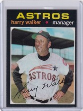 1971 Topps Baseball #312 Harry Walker - Houston Astros