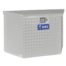 UWS EC20431 Universal Aluminum 49" Foam Filled Lid 6.3 CU ft Trailer Tongue Box