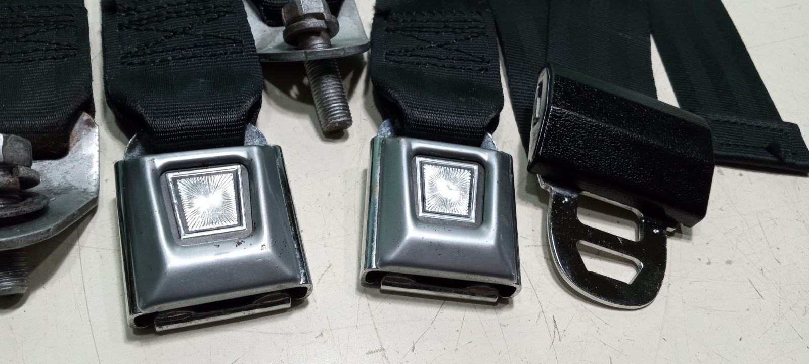 Ferrari 365 GT4 Rear Seat Belts_Receptacles_Bendix_365 GT4 2+2_GENUINE