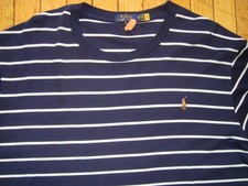 POLO RALPH LAUREN STRIPED SHORTSLEEVES TEE SHIRT MEN'S SIZE 3XB BIG HARDLY WORN!