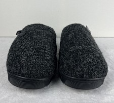 MUK LUKS Women  s Small 8-9 Grey Heather Knit Faux Fur Lined Clog Slipper House S