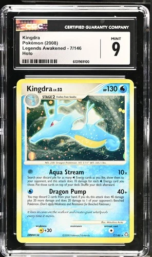 CGC 9 MINT Kingdra 7/146 Holo Legends Awakened Pokemon Card