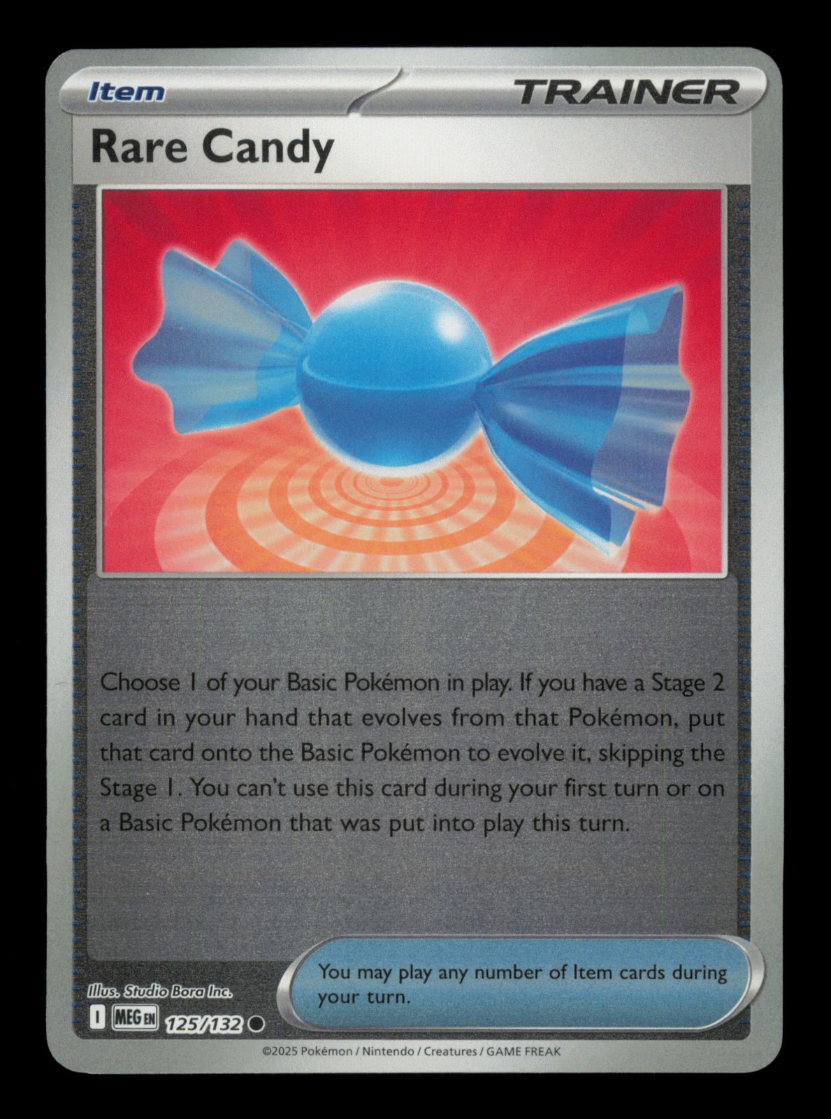 Rare Candy - Common ME01: Mega Evolution 125/132 Reverse Holo NM