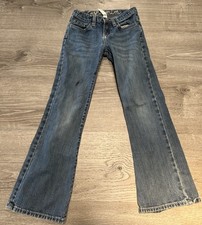 Girls Kids GAP Jeans Size 8 Regular Blue Denim Bootcut Gap 1969