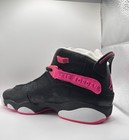 NEW Nike 323399-061 Air Jordan 6 Rings Hyper Pink Black White Kids SZ 7y — photo 3