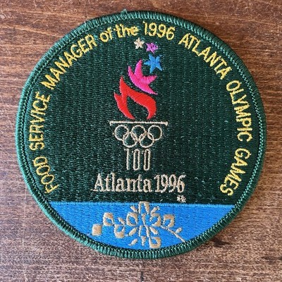 1996 Atlanta Olympic Games FOOD SERVICE MANAGER Uniform Patch 4 