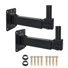 Heavy Duty Adjustable Speaker Wall Mount Brackets for PA Speakers, 100lbs