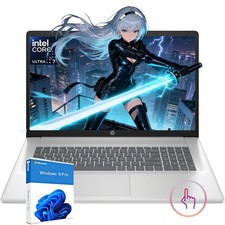 HP 17.3" AI Laptop Touch Backlit 5.2GHz Intel Ultra 7 UpTo 64GB RAM 4TB Win11Pro