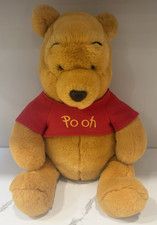 Disney Store Winnie The Pooh Plush Soft Stuffed Large 22" Embroidered Exclusive