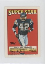1988 Super Star Sticker Back Cards Curtis Adams Mike Gann Andre Reed HOF 0au4