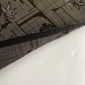 Brown Vista #B 14x66 LONG Vintage Mud Dyed Hand Woven Oshima Kimono Fabric OV20