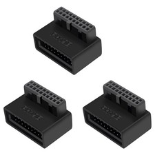 3X PH19B USB 3.0 Internal Header USB3.0 19/20P Socket 90 Degree Adapter4870