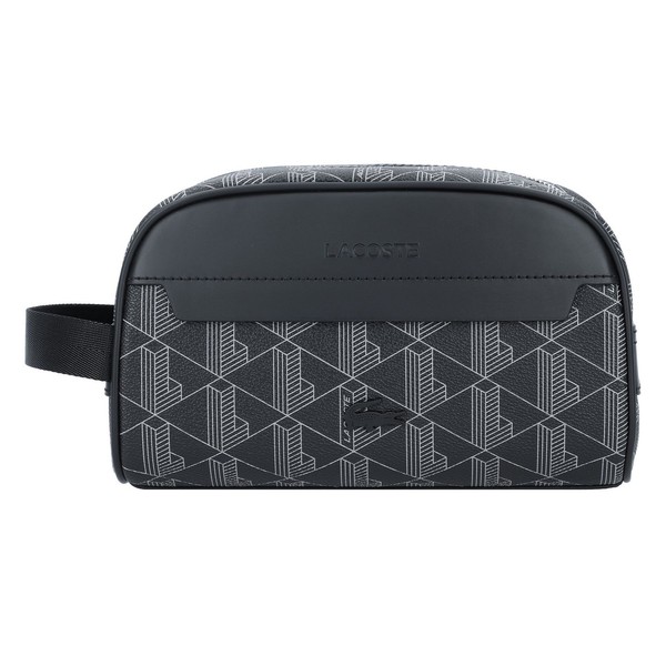 Lacoste The Blend Kulturbeutel 23Cm #LCM-NH4582LX (Monogram Noir Gris)-image