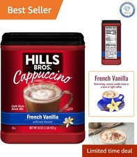 Luxurious French Vanilla Cappuccino Mix   16oz Instant Coffee Indulgence at Home