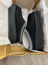 WOMENS UGG W TAZZ Black Size9 Platform Slippers