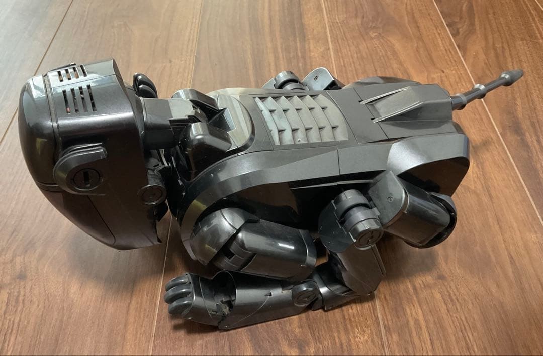 Sony AIBO ERS-111 Black Metallic Robot Dog Junk for Parts Repair