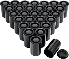 JOVITEC 30 Pieces Plastic Film Canister Holder, 35 mm Empty Camera Reel Black 