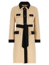 Valentino Garavani Beige Virgin Wool Coat