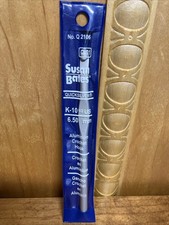 Susan Bates Quicksilver Aluminum Crochet Hook Size K/10 1/2, 6.50mm, NIP