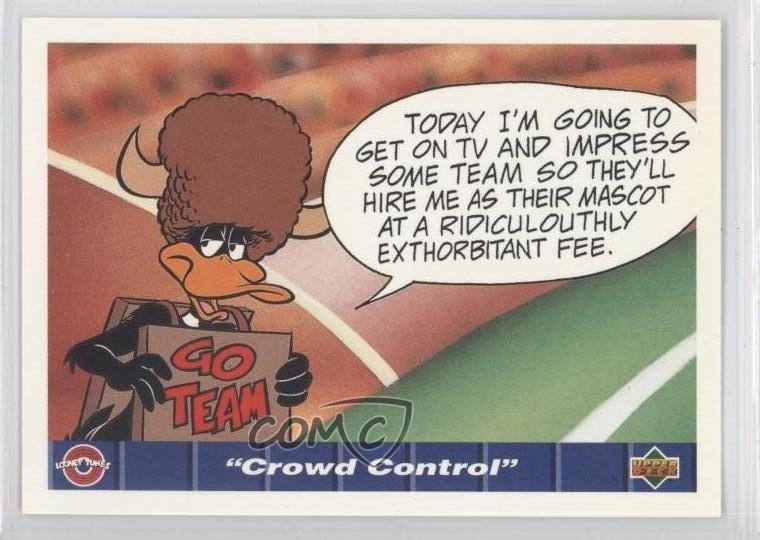 1992 Upper Deck Comic Ball IV Daffy Duck Crowd Control #101 0b6