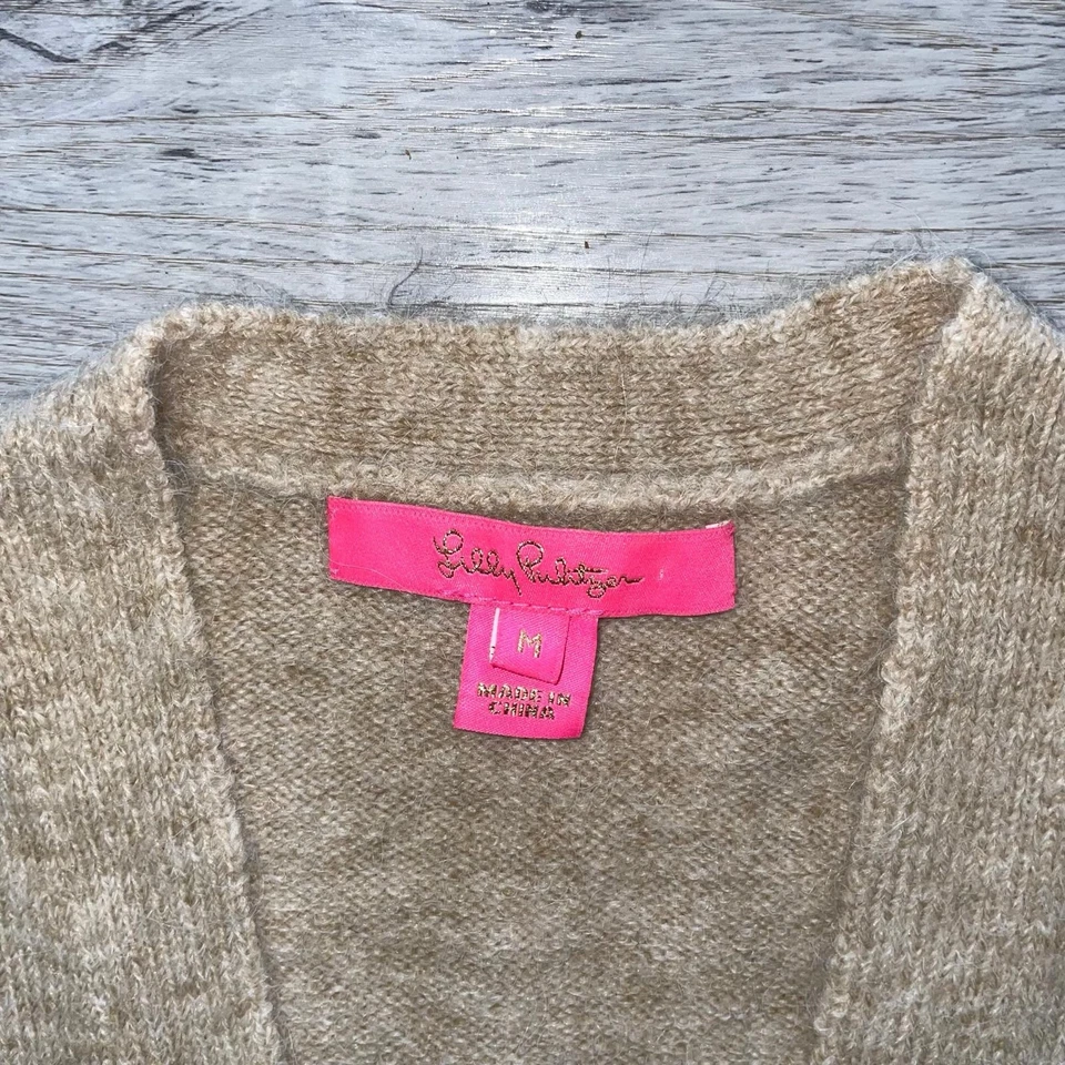 Cárdigan para mujer Lilly Pulitzer suéter mediano envolvente manga larga tejido playa abierta Foto 4 de 4