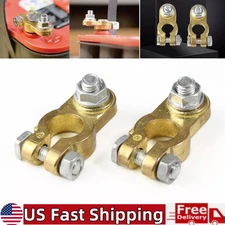 1Pair Brass Battery Terminal Connector Clamp Top Post Battery Terminal Protector