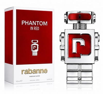 Rabanne Phantom In Red Parfum Elixir 3.4 fl oz / 100ml Men New Sealed