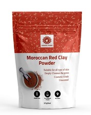 Moroccan Red Clay Powder 227 g for Face Mask, Body Wrap, 227 g (Pack of 1) 