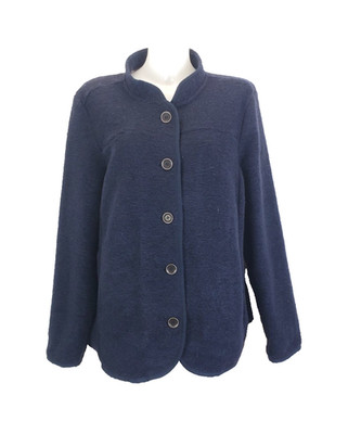 H61) Snow Tech Damen Cardigan Jacke Gr. XL Blau