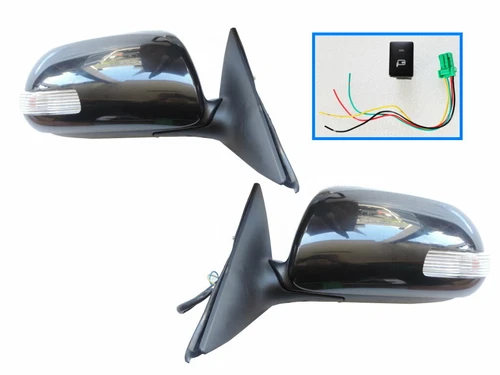 LED Auto Power Fold Mirror Set For 2007-2011 Toyota Camry Left & Right Paintable